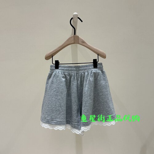 littlemoco国内代购26年夏款女童花边休闲速干短裤KBF2SOT007