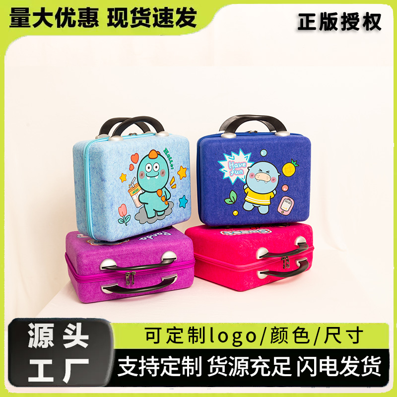 新款卡通Beerus毛毡手提箱14寸行李箱毛毡礼品箱精美活动礼品箱