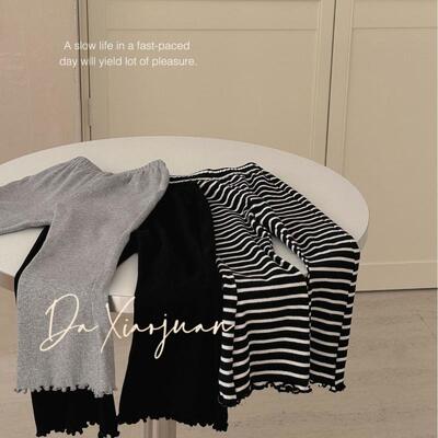 韩版春夏新款女童女宝宝喇叭裤