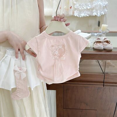 女童夏季KT猫百褶裙两件套
