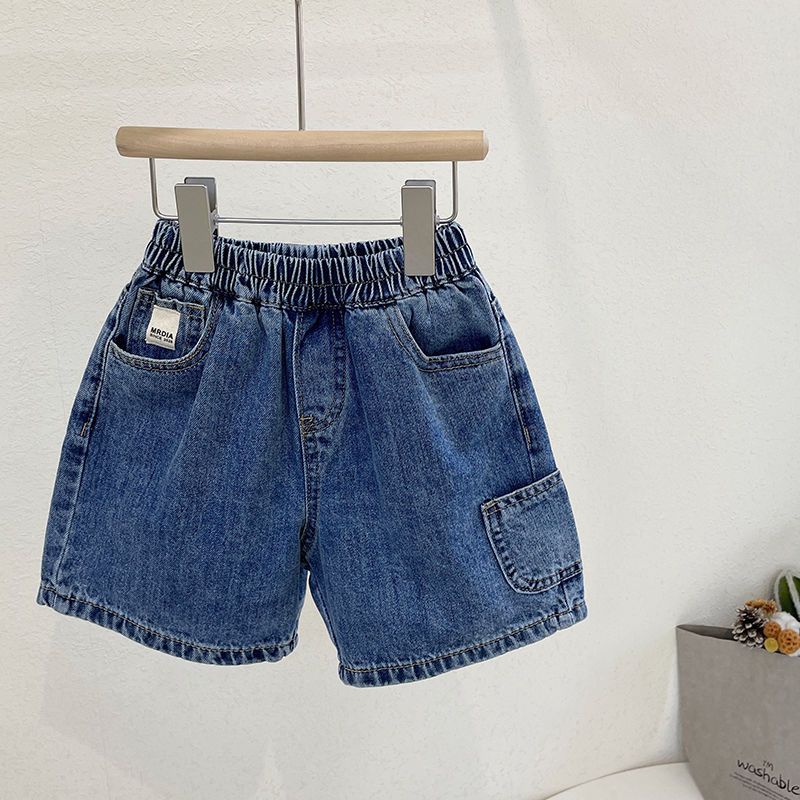 儿童夏装牛仔短裤2025新款韩版男童洋气舒适百搭潮流女童时髦短裤