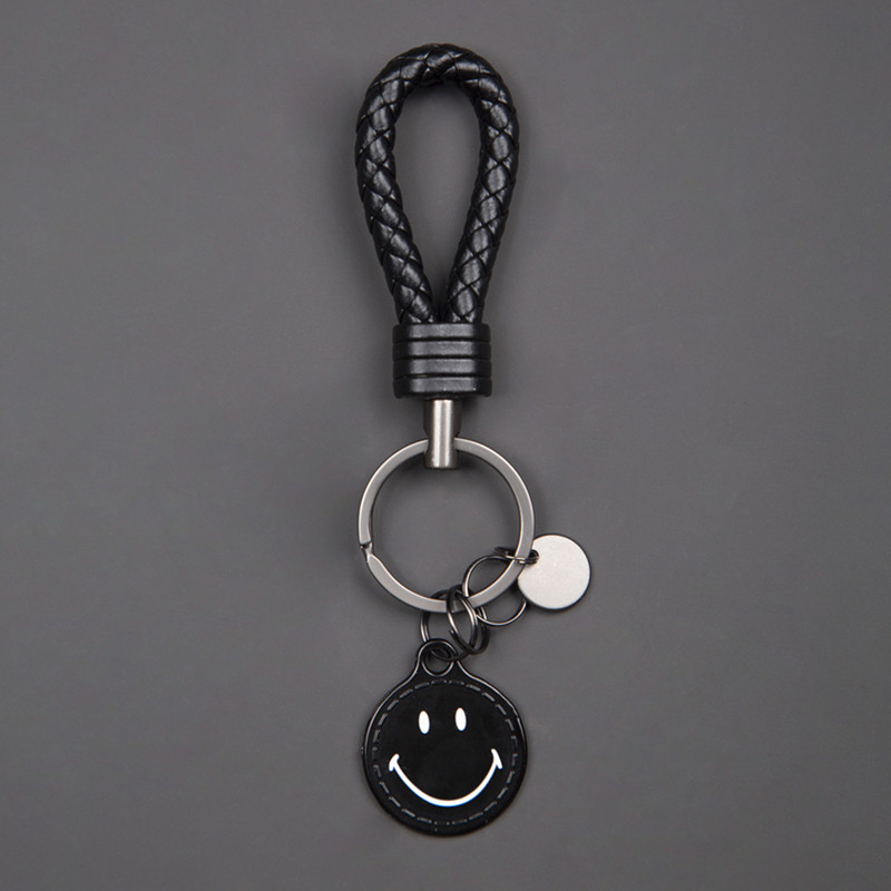 卡通情侣金属笑脸钥匙扣