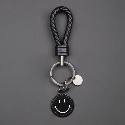 卡通情侣金属笑脸钥匙扣
