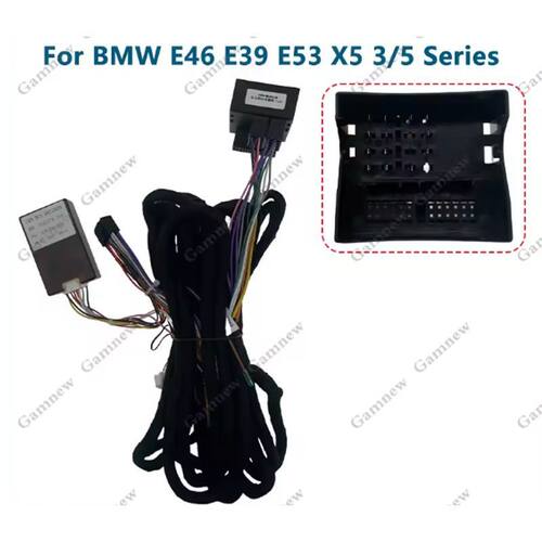 For BMW E46 E39 E53 X5 3/5 Series 安卓屏导航线协议盒