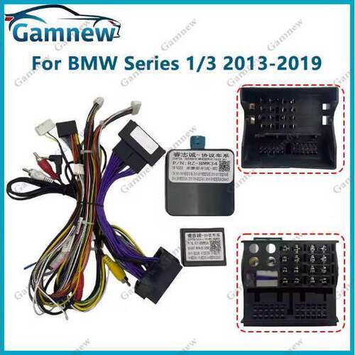 宝马1 Series BMW 3 F20 F21 F30 F31 F34 F35安卓屏导航线协议盒