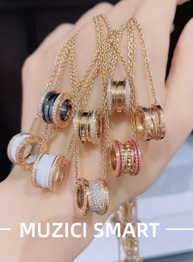 18K玫瑰金弹簧小蛮腰锁骨链