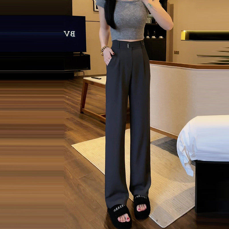 冬季直筒西装裤高级感垂感小个子2026年新款窄版阔腿裤子女秋冬款,女装/女士精品,休闲裤,淘宝优惠券,粉丝福利购,淘宝优惠卷