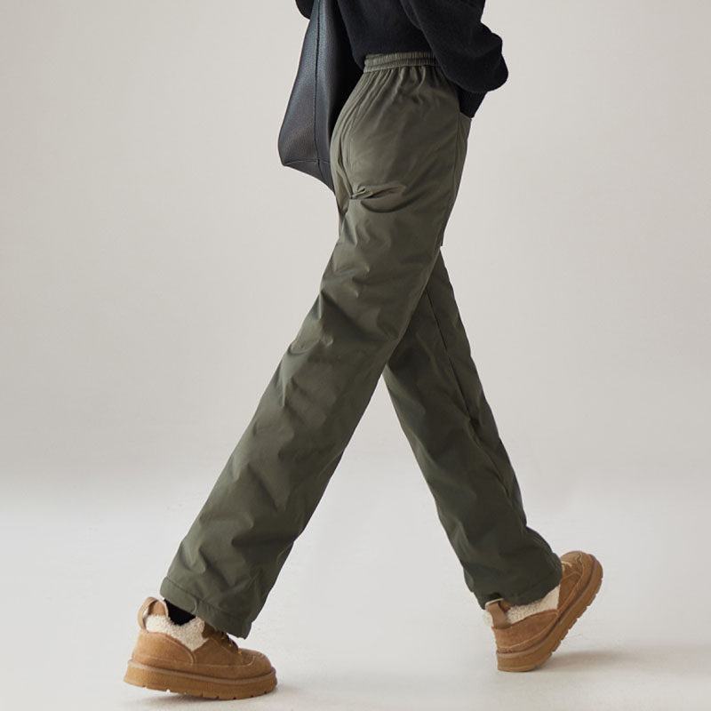 专柜品质2025冬季新款时尚宽松显瘦保暖鸭绒休闲百搭直筒羽绒裤女,女装/女士精品,棉裤/羽绒裤,淘宝优惠券,粉丝福利购,淘宝优惠卷