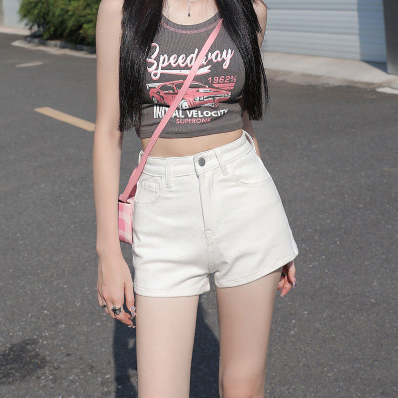 美式白色辣妹显瘦牛仔短裤女夏季薄款2026新款爆款高腰小个子热裤,女装/女士精品,牛仔裤,淘宝优惠券,粉丝福利购,淘宝优惠卷
