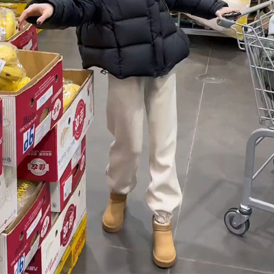 毛呢阔腿裤女2025秋冬季新