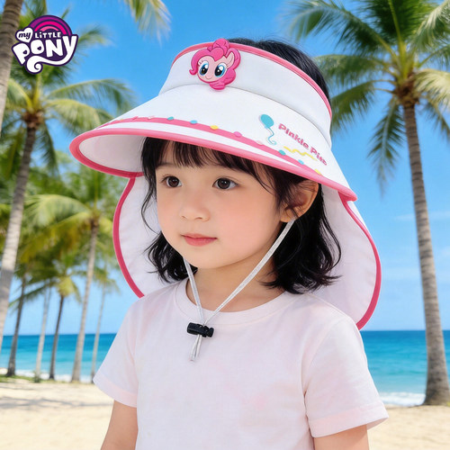 小马宝莉女童空顶大檐防晒帽