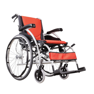 karma康扬老人轮椅进口航钛铝合金1502轻便折叠便携家用手动推车