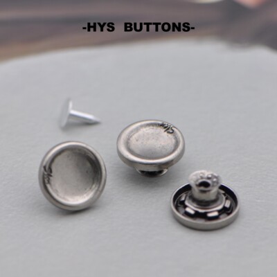 HYS BUTTONS牛仔裤牛仔衣纽扣裤背带裤钮扣摇头扣男女金属工字扣