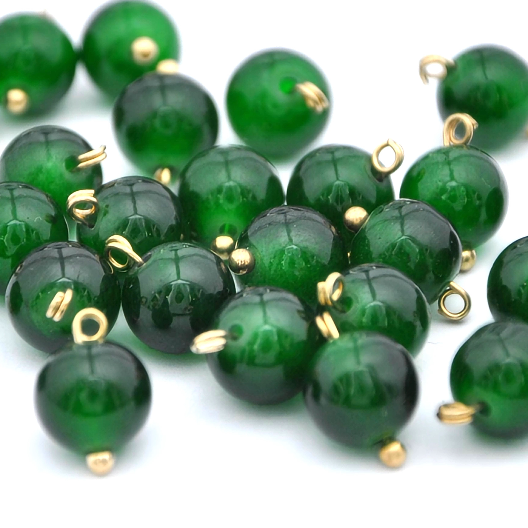 国风纽扣国风玉石珠扣花托玉石扣新中式衬衫扣