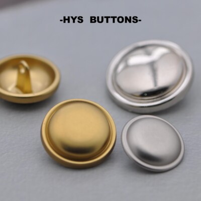 HYS BUTTONS细边光头简约高品质百搭金属纽扣钮扣