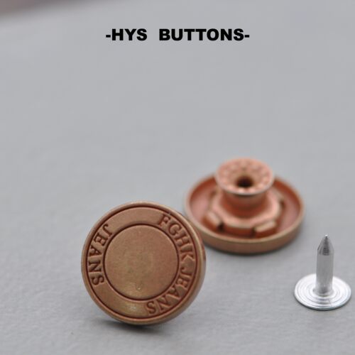 HYS BUTTONS牛仔裤牛仔衣纽扣裤背带裤钮扣摇头扣男女金属工字扣