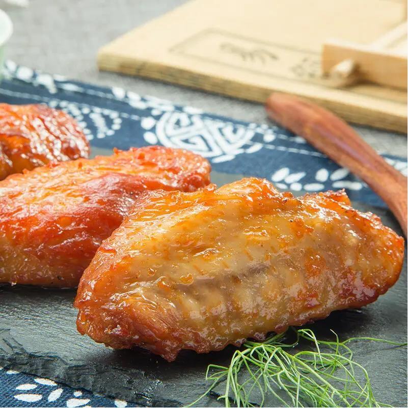 美味蒜香鸡中翅速冻腌制预制半成品包装酒店餐馆烧烤油炸食材400g