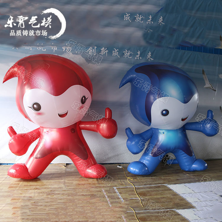 充气全喷绘吉祥物气模 充气卡通娃娃气模 充气仿真卡通气模