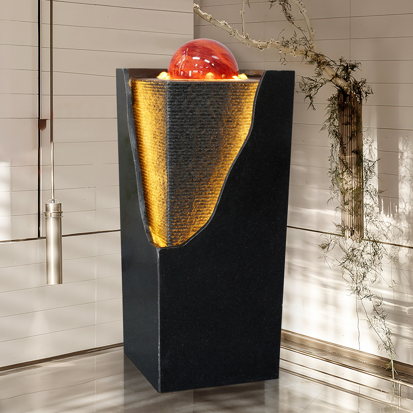 水晶球流水摆件循环水招财旋转式风水球开业送礼风生水起喷泉水景,家居饰品,流水摆件,淘宝优惠券,粉丝福利购,淘宝优惠卷