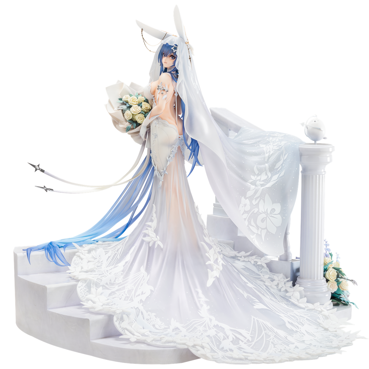 预定  碧蓝航线新泽西花园白雪之仪花嫁婚纱手办