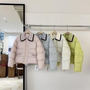 小个子90白鸭绒加厚保暖外套2558 新款 短款 糖果色羽绒服女2025冬季