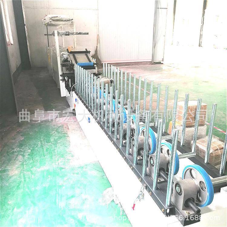铝型材阴阳角Pvc膜覆膜机宏大生产 顶角线天花板装饰线条包覆机