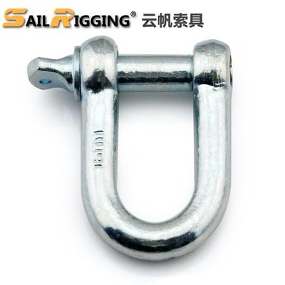 山东云帆索具厂家 M16锻造欧式大D型卸扣 M2起重吊装索具卸扣
