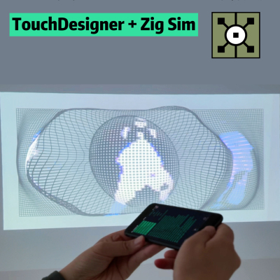 Touchdesigner网格粒子交互数媒艺术设计作品集灵感素材源文件