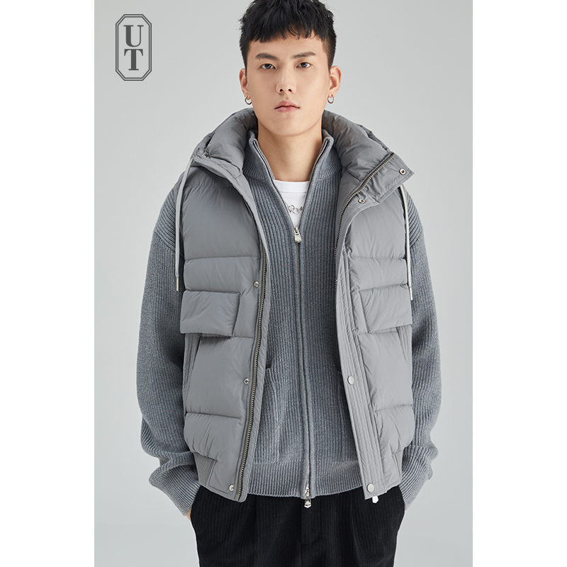 重磅羽绒服马甲男秋冬季新款连帽