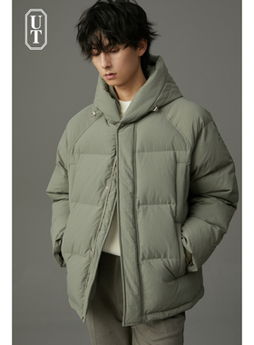 设计感加厚保暖羽绒服男短款多口袋秋冬季韩版宽松软糯面包服外套