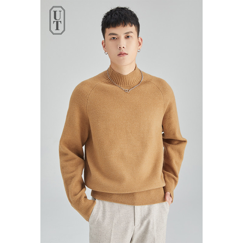 针织衫秋冬季保暖加厚羊毛混纺