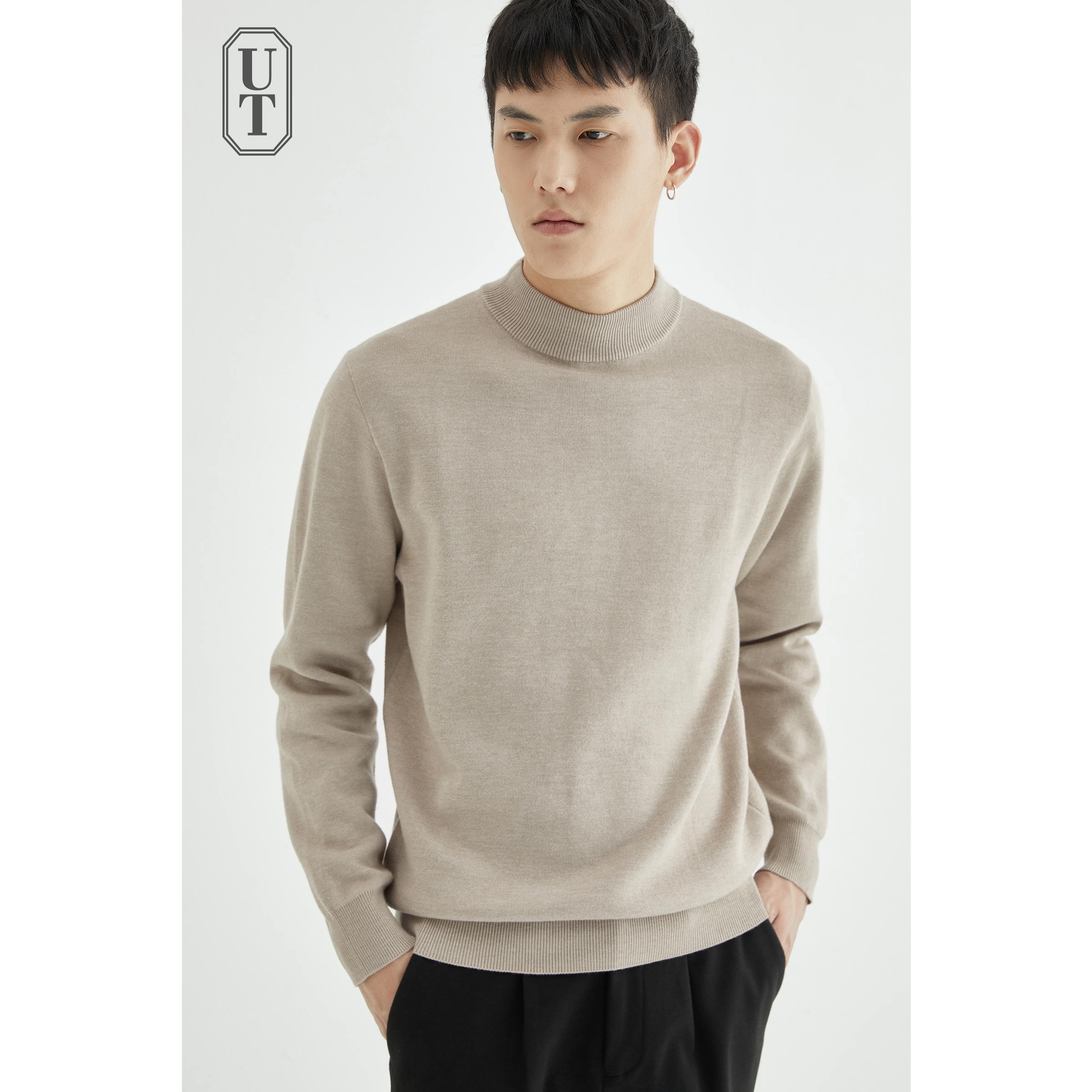 中高领春秋薄款内搭打底衫毛衣