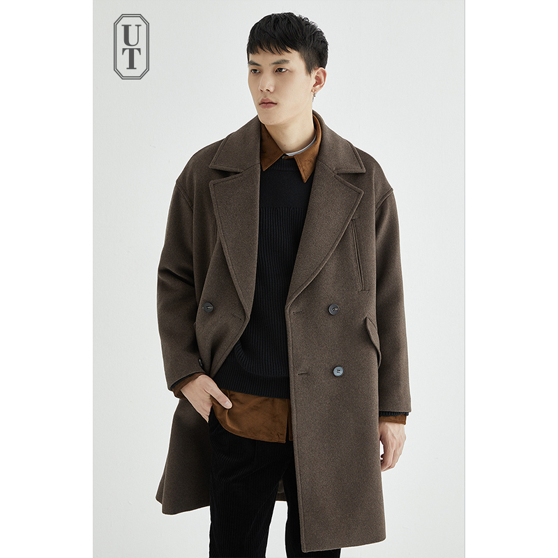 中长款羊毛呢子大衣加厚宽松休闲