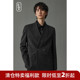 新款 雪尼尔休闲西服男士 外套2026年春秋季 小西装 高级感单西 新中式