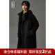 外套 零下加厚上衣男士 羽绒服男中长款 面包连帽保暖潮流休闲冬季
