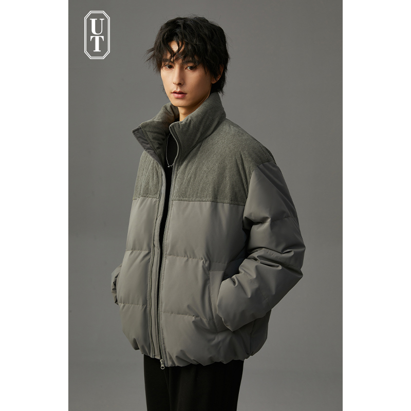 休闲短款加厚保暖羽绒服男士宽松