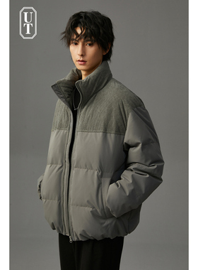 三防重磅羽绒服男士短款休闲冬季加厚保暖宽松休闲上衣面包外套男