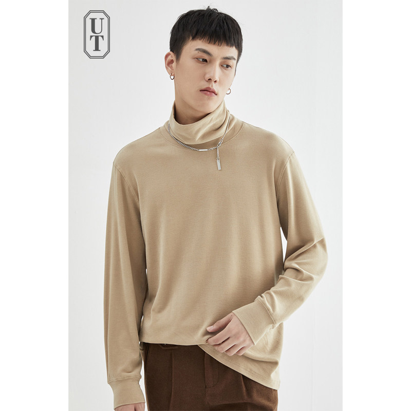 设计感高领针织线衣日系长袖