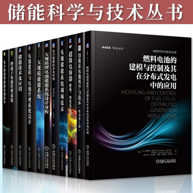 储能科学与技术系列书籍全十一册 电力储能技术及应用+大规模储能系统 电力储能技术应用工程技术人员参考用书