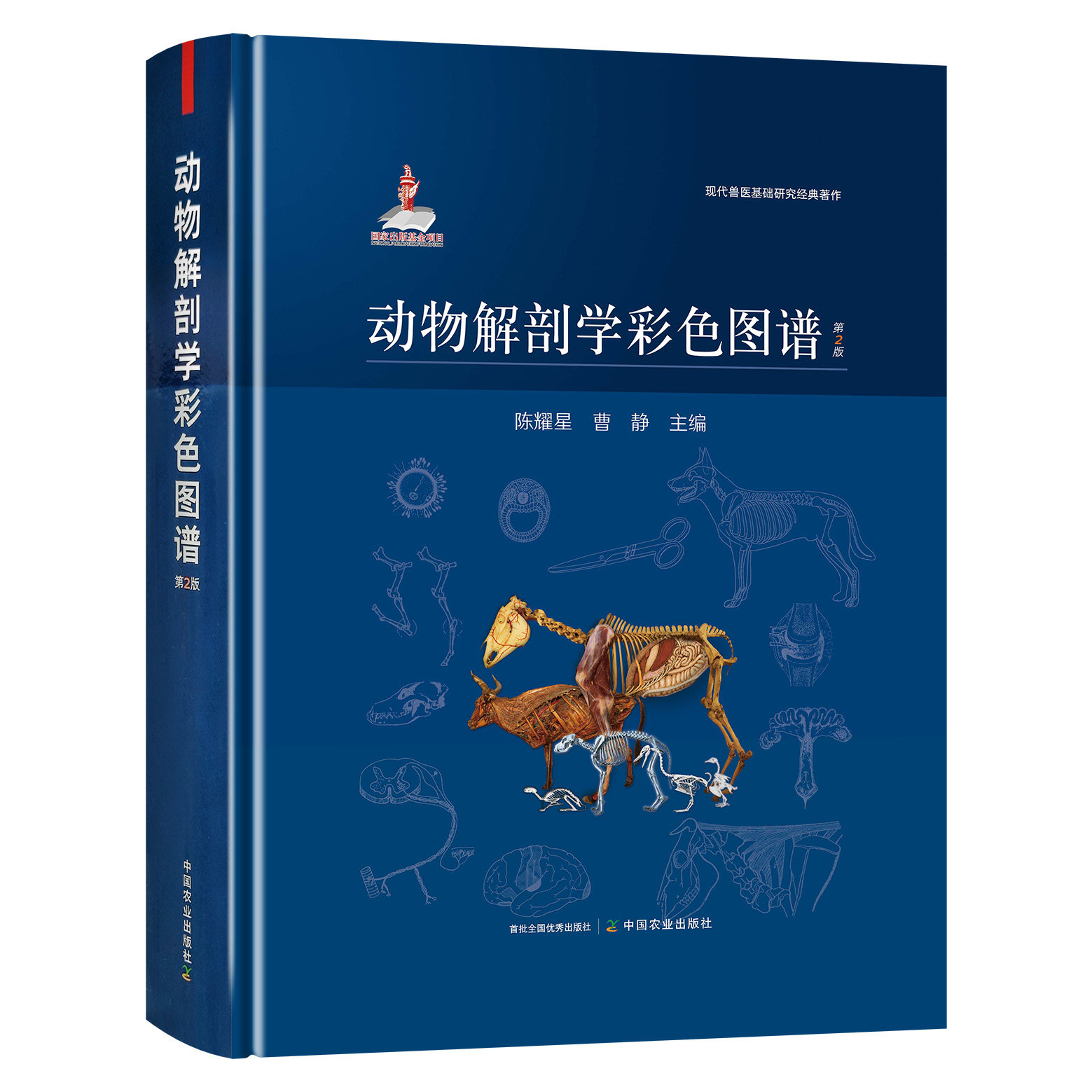 动物解剖学彩色图谱 陈耀星 中国农业出版社 现代兽医基础研究经典著作 兽医书籍 兽医手册 动物解剖学 动物解剖图谱