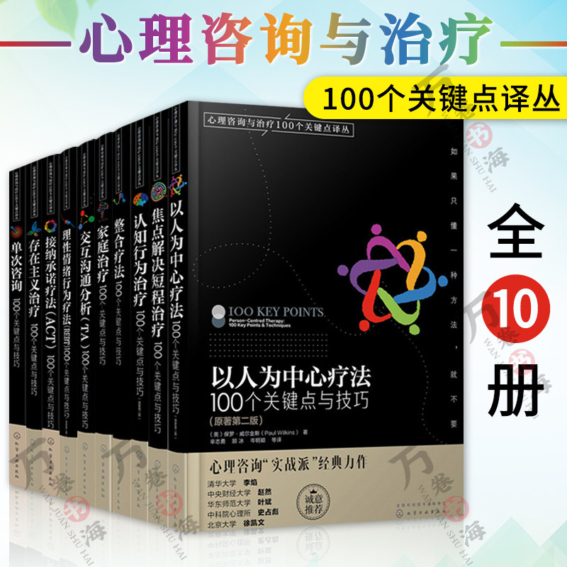 心理咨询与治疗100个关键点译丛共10册 心理咨询与治疗的理论及实践心理咨询实战派经典力作心理咨询师的案头参考书心理学应用书籍