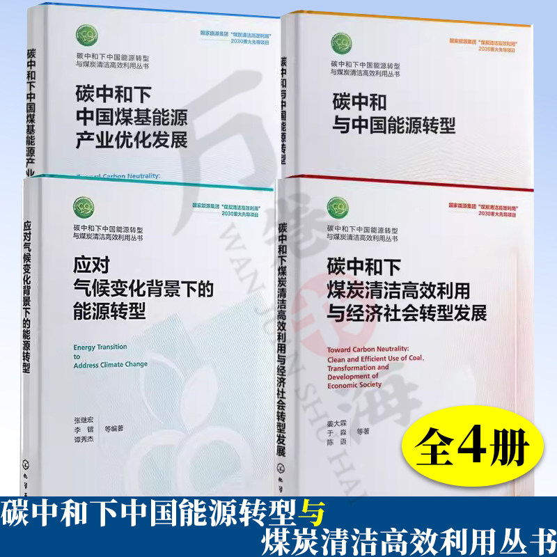碳中和与中国能源转型+碳中和下中国煤基能源产业优化发展+碳中和下煤炭清洁高效利用与经济社会转型发展气候变化背景下的能源转型
