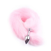 1 Анальная заглушка с розовым хвостом