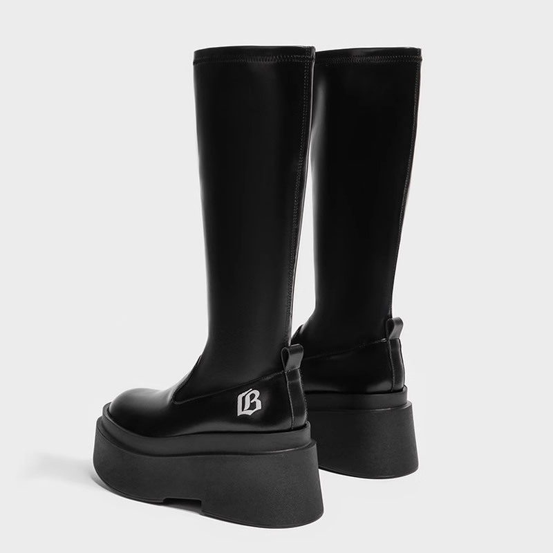 2025秋冬季新款大筒围骑士靴