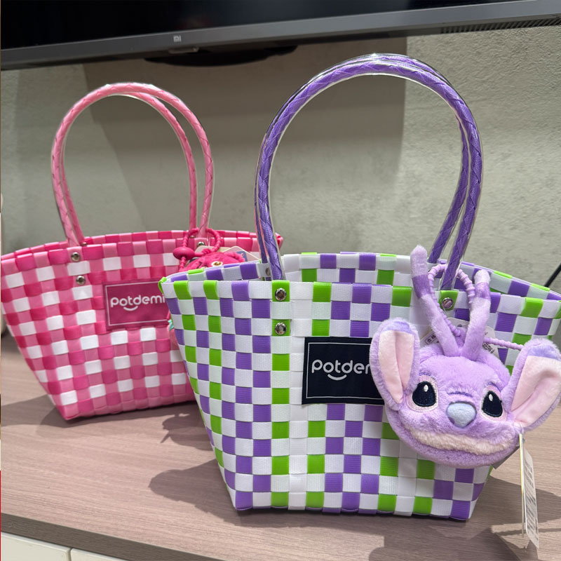 草莓熊手提包大容量托特包小菜篮