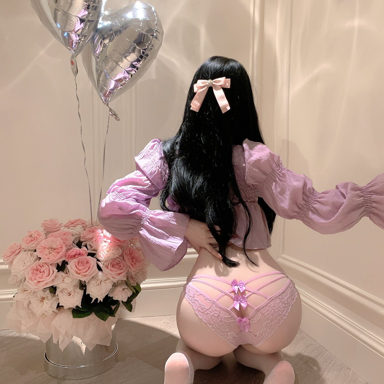 LaoLao酱「仙仙紫」性格交叉蕾丝三角内裤纯欲女神时髦舒适透气,女士内衣/男士内衣/家居服,女三角裤,淘宝优惠券,粉丝福利购,淘宝优惠卷