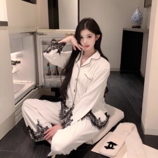 「贵气娇女」海岛绒加绒加厚睡衣女秋冬季2025新款冬款纯欲家居服