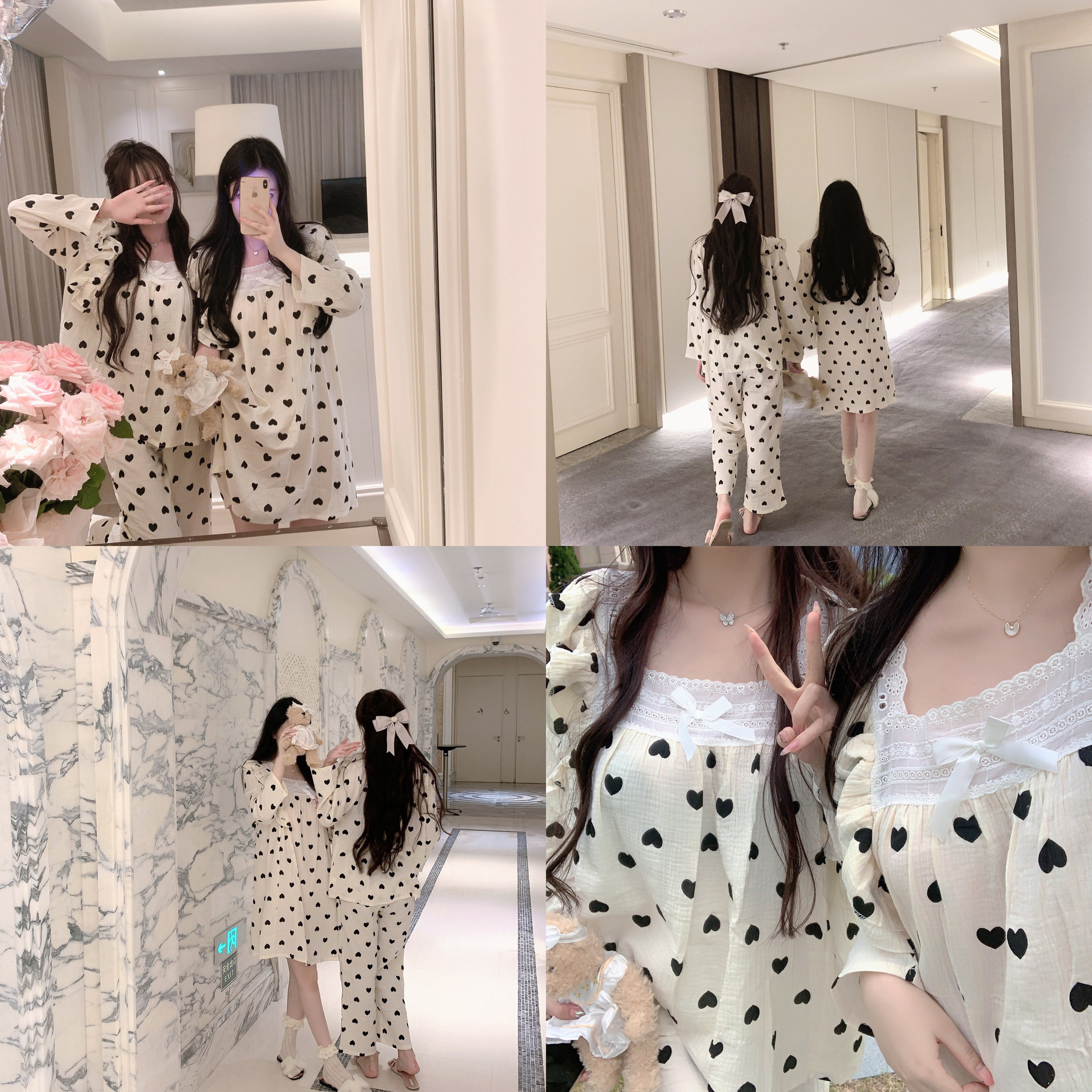 复古公主家居服棉麻睡裙