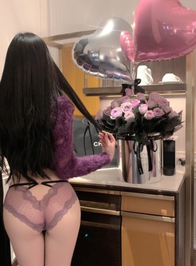 LaoLao酱「紫色迷雾」日系网纱透视三角内裤性感纯欲透气舒适春夏