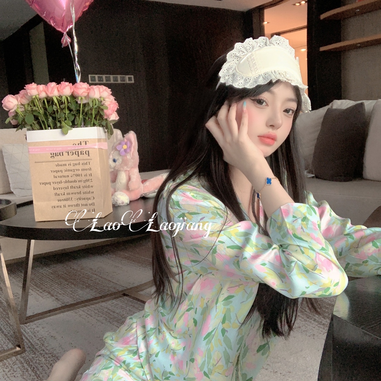 春天家居服睡衣高端夏季碎花